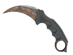 Karambit (★) | Revestimento Enferrujado (Veterana de Guerra 0.78)